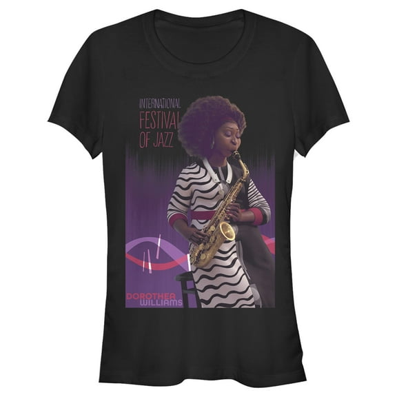 Junior's Soul Dorothea on Saxophone  Graphic Tee Black X Large