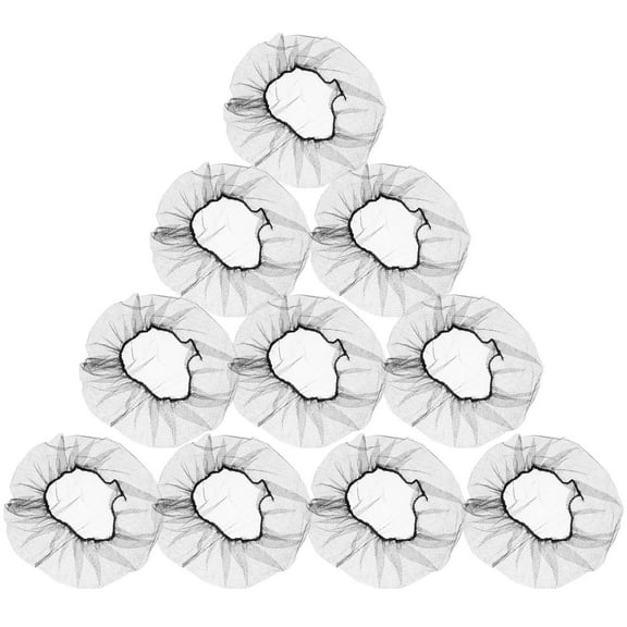 Raindrops 100 Pcs Black Disposable Nylon Hair Nets for Men and Women in Home Use 24 Inch