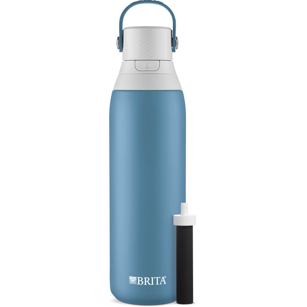 Brita 20oz Premium Double Wall Stainless Steel Water Bottle with Filter