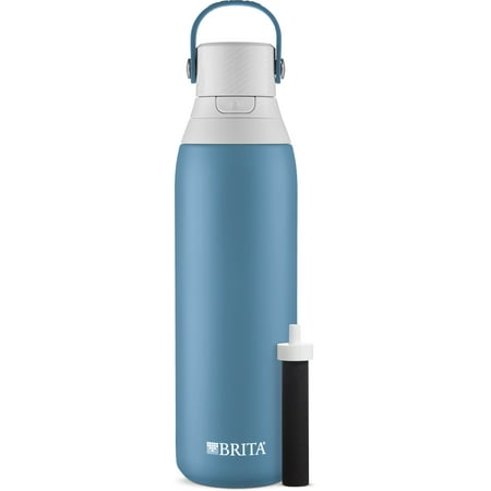 

Brita Premium Stainless Steel Leak Proof Filtered Water Bottle Blue Jay 20 fl oz