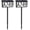 2 Pack, variant on Solar Address Sign, House Numbers for Outside Light Up, 3 Colors Waterproof LED Illuminated House Numbers With Stake, Wall Mounted/In Ground Solar Powered Address Plaque for Yard Garden Home