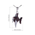 thumbnail image 3 of Bohemian Garnet Sterling Silver Fish Pendant, 3 of 6