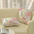 thumbnail image 4 of Spring Floral Pillow Cover 18x18 Pack of 2 Watercolor Pink Floral Leaf Wildflower Plant Throw Pillow Cover Outdoor Decor,Summer Coloful Pillowcase Rustic Flower Cushion Case for Home Couch, 4 of 7
