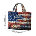 thumbnail image 5 of HomelyJoy Anniversary Quilted Shoulder Bag, Patriotic Canvas Tote for Women, Casual 4th of July Celebration Bag with Reinforced Handles, 5 of 7