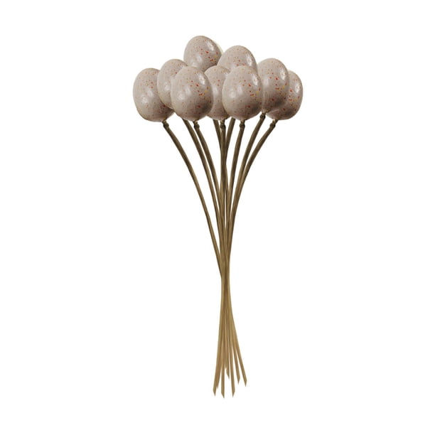 9 palillos decorativos para huevos de Pascua, tallos de 23 cm para cestas de Pascua, arreglos florales, centros de mesa y coronas.