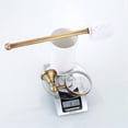 thumbnail image 4 of European Antique Brass Toilet Brush Holder Set, Bathroom Wall Mounted Accessories (Golden), 4 of 5