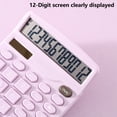 thumbnail image 5 of D-GROEE Desk Calculator, 12-Digit Solar Battery Office Calculator with Large LCD Display Big Sensitive Button, Dual Power Desktop Calculators, 5 of 8