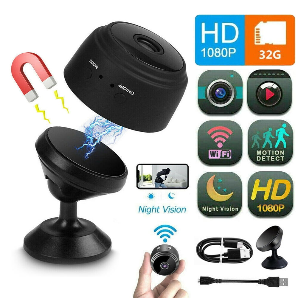 1080P Hidden Camera, Mini Camera with Night Vision Cam with Motion