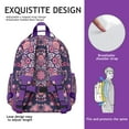 thumbnail image 5 of Vintage Retro Paisley Floral School Backpack Adjustable Padded Straps Chest Buckle Spacious Durable Bookbag For Elementary Student, 5 of 5