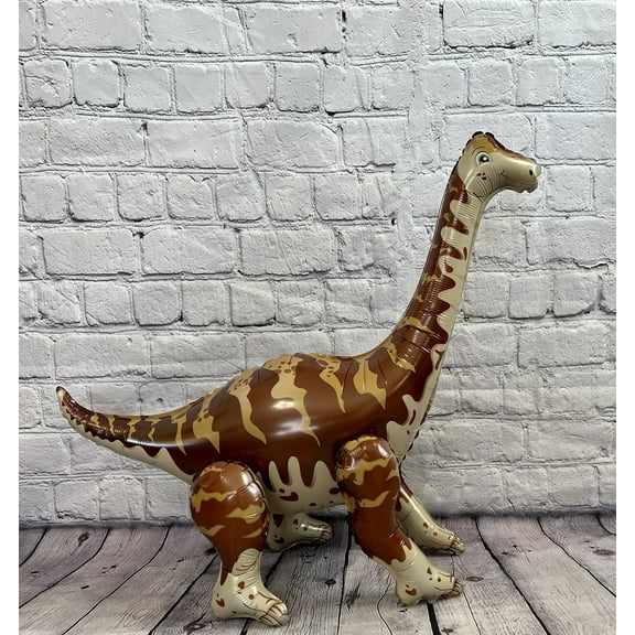 Dinosaur Balloon JUMBO Mylar Walking Foil Balloons - Brown