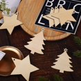 thumbnail image 5 of Adorno de madera rústica con forma de estrella, decoración colgante, adornos de madera en forma de estrella de madera Natural, compatibles con decoración de banderines para fiestas, 5 of 5