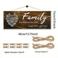 thumbnail image 3 of Square Hang Sign Meaningful Photo Hanging Board For Home Decoration For Present (with Clips And Ropes), 3 of 7