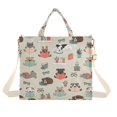 thumbnail image 7 of FORMRS Womens Corduroy Tote Bag Crossbody Shoulder Purse Handbag with Detachable Strap, Cartoon Dog Reading Pattern, 7 of 7