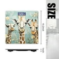 thumbnail image 2 of High Precision Body Weight Scale Smart Bathroom Scales with Large LCD Display(400lbs),Decorative for Bedroom-Cute Giraffes With Lovely Smiles Surrounded By Flowers And Plants, 2 of 4