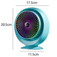 thumbnail image 2 of Small space heater Fan ceramic electric heater quickly heats bench top, 2 of 5