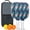 White, variant on Pickleball Paddles Set Of 2, Fiberglass Surface, Elegant Geometric Print, 4 Balls & Bag