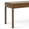 thumbnail image 2 of Simpli Home Hollander SOLID WOOD Contemporary 60 inch Wide Desk in Medium Saddle Brown, 2 of 8