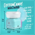 thumbnail image 4 of Nostalgia Retro Cotton Candy Machine, Countertop Cotton Candy Maker with Clear Rim Guard, Aqua, 4 of 10