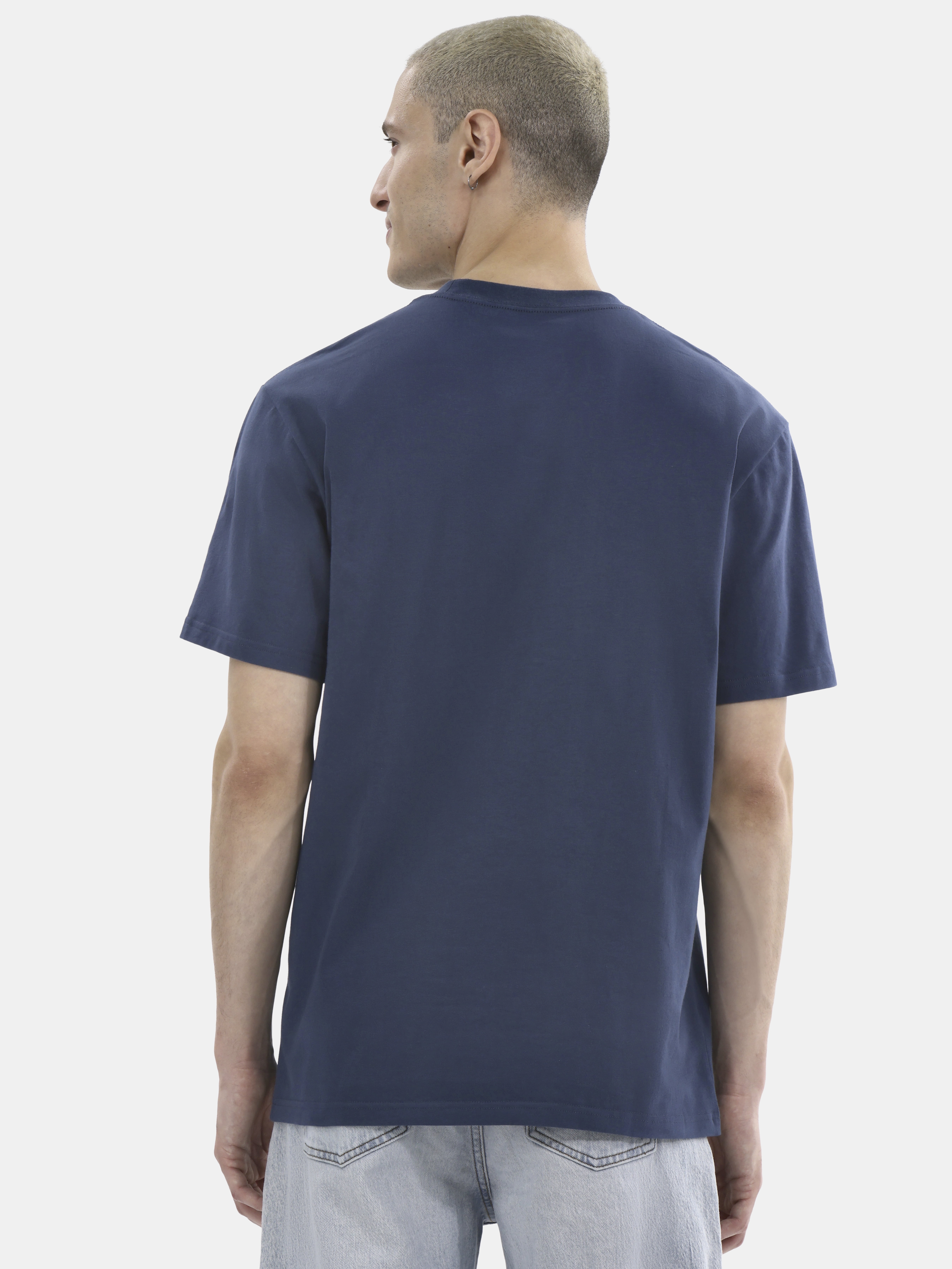 No Boundaries Flat Grey Basic Crewneck Undershirts with Short Sleeves, 2-Pack, Men's