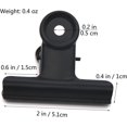 thumbnail image 2 of Paquete de 20 clips para carpetas Bulldog Noir Mtal, 2 bolsas (51 mm) Grande Charnire Trombones Pinces Pour Sacs De Nourriture, Fotos, Artisanat D'art, Fournit, 2 of 5
