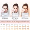 thumbnail image 4 of HLONK 60 LED High Power Rechargeable Clip Fill Video Light with Front & Back Clip Adjusted 3 Light Modes for Phone  Android   Laptop for Makeup Selfie Vlog Video Conference, 4 of 7