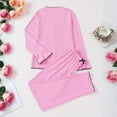 thumbnail image 5 of Lixiuxyad Soft Pajama Long Sleeve Top With Comfortable Pants Breathable Loungewear For Cozy Sleep And Relaxing At Home Womens Sleepwear L, 5 of 6