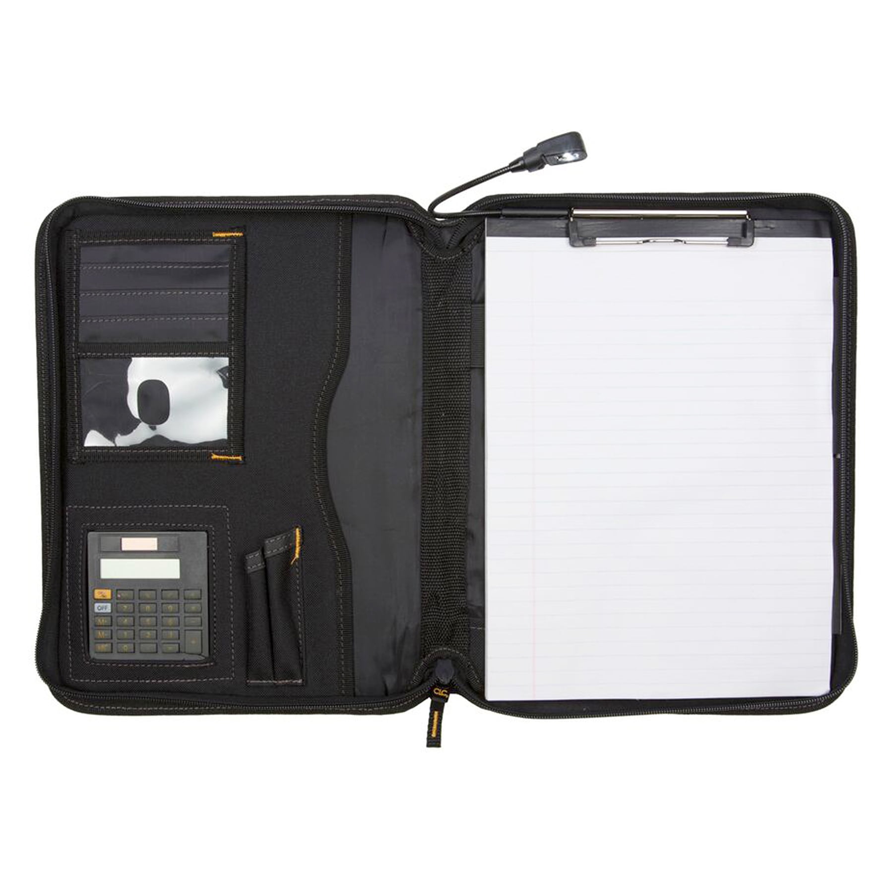 Removable 3 Ring Binder & Bonus Letter Size Writing Pad/Interview & Resume Document Organizer