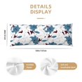thumbnail image 2 of KLL Ultra Soft Microfiber Body Pillow Cover/Pillowcases 20"x54" with Hidden Zipper Closure-Lilies Flowers, 2 of 5