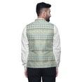 thumbnail image 4 of Atasi Geometric Marriage Ethnic Coat For Men Printed Nehru Jacket Mens Bandhgala Casual Vest Jacket-Medium, 4 of 6