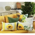 thumbnail image 2 of Set of 2 Square Sunflower Throw Pillow Covers, 2 of 5