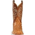 thumbnail image 4 of Justin Men's Waxy Full Quill Ostrich Western Boot Broad Square Toe Cognac 10.5 D(M) US, 4 of 7