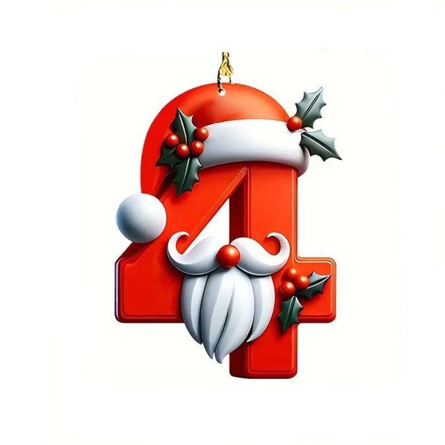 ¡Ofertas de liquidación de ahorros 2024! ¡Ofertas de liquidación de adornos navideños! Amvlyk - Decoración colgante digital de acrílico plano para árbol de Navidad, decoración para fiestas en el