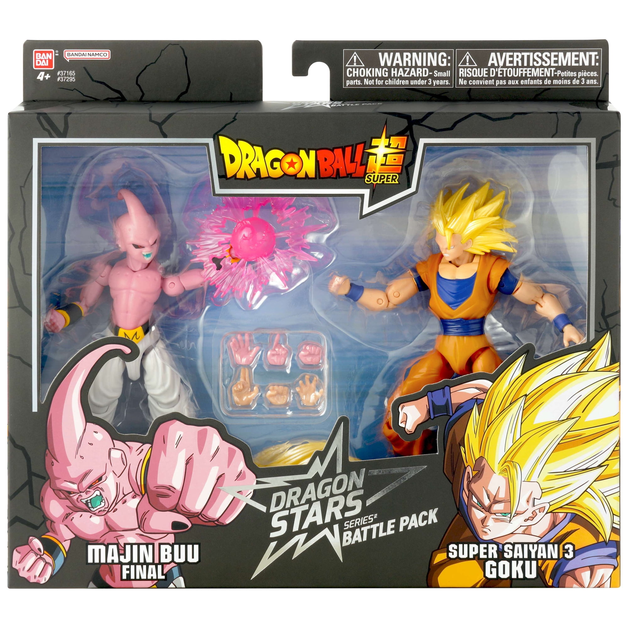 Dragon Ball Super Dragon Stars Series Battle Pack Super Saiyan 3 Goku vs Majin Buu Final Action Figure 2-Pack