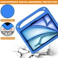 thumbnail image 5 of KOMI Heavy Duty Protection Kids Case Compatible with iPad Air 11 Inch M2(2024)/Pro 11 inch (2024) M4,Light Weight Shock Proof Handle Stand Kids Friendly Protective Cover Case (Blue), 5 of 7