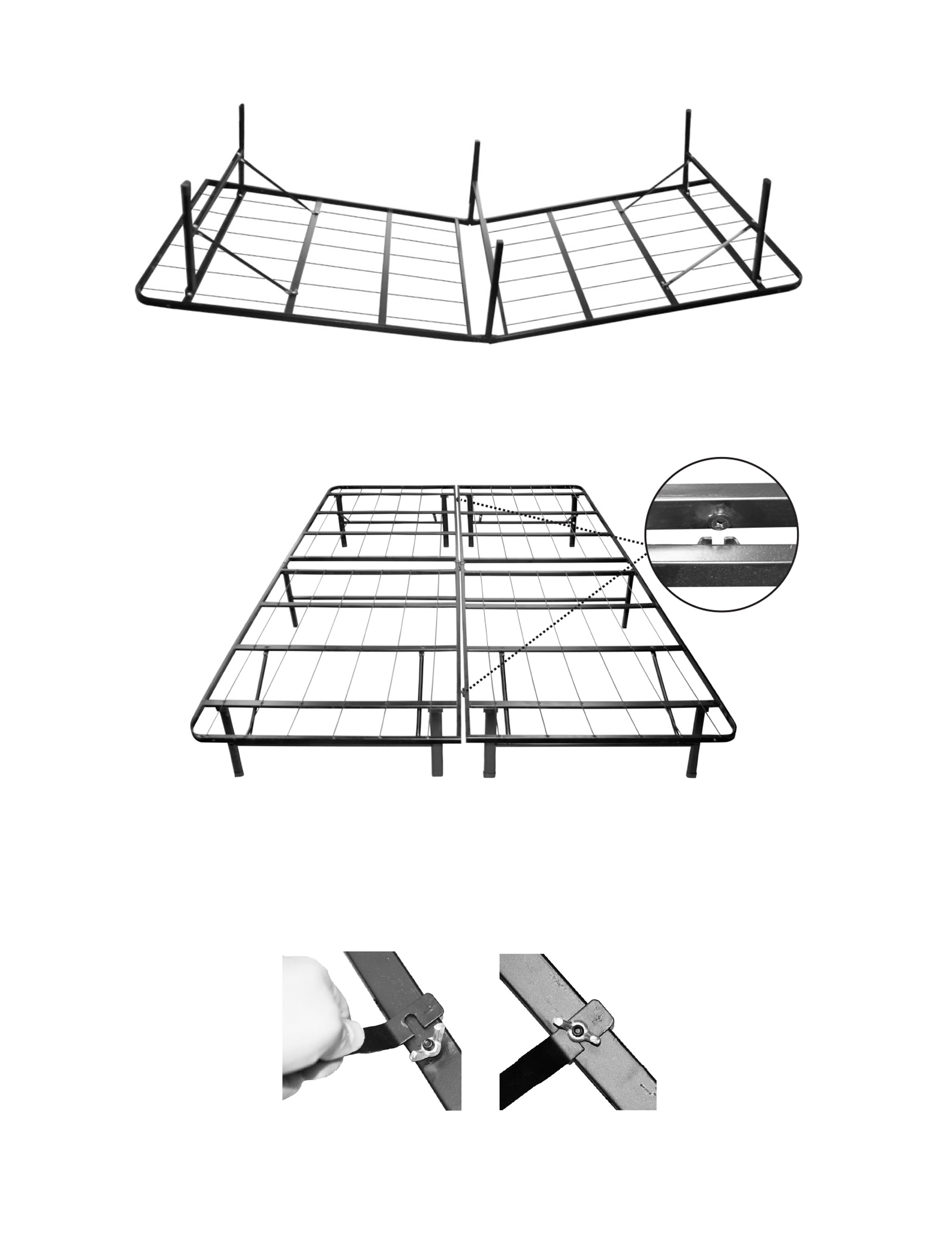 14 Inch High Profile Twin Platform Metal Base Foundation Bed Frame 14 Inch High Profile Twin Platform Metal Base Foundation Bed Frame Easy Assembly