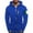 Blue, variant on Men Hoodies Casual Hoodies for Men with Zip Pockets Full Zip Long Sleeve Sweatshirt Sports Hooded Jacket Blue L