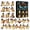A002- B, variant on 24 Pcs Halloween Advent Calendar Halloween Countdown Calendar 10 X 7 X 7 Inch Retro Halloween Decor with Light Up Ghost Hanging Ornaments Halloween Decorations for Home Party