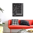 thumbnail image 4 of Sikiie Star Gazing Cat Illustration Print Canvas Decorative Hanging Painting, Anti-shrinkage Hanging Frame, Suitable for Home, Office Wall Decorations, 4 of 6