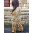 thumbnail image 5 of Women'S High Waisted Baggy Jeans Trendy Wide Leg Washed Distressed Denim Pants Brown XXL, 5 of 8