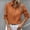 Orange, variant on Blmnix Womens Button Up Shirts Solid Color Textured Green T Shirts Long Sleeve V-Neck Blouses