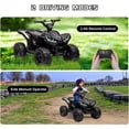 thumbnail image 4 of Yesfashion 12V Kids Ride on Car Electric ATV, 4-Wheeler Ride on Toys off Road 4WD Car Toy LED Lights, Remote Control Handle, 4 of 7