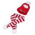thumbnail image 4 of Mini Knitting Hat Scarf, Wool Miniature Hat Scarf Red White Simulation  For 1/12 Dollhouse, 4 of 8