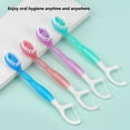 thumbnail image 4 of Cepillos de dientes manuales para una limpieza eficaz de los dientes y el cuidado bucal, con mango suave y ergonómico para la higiene diaria., 4 of 5