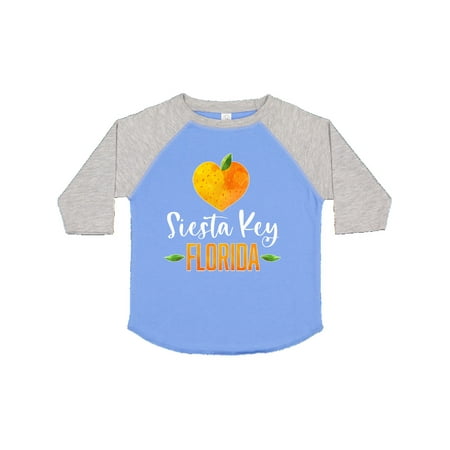 

Inktastic Siesta Key Florida Orange in Heart Gift Toddler Boy or Toddler Girl T-Shirt