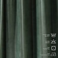 thumbnail image 4 of 3S Brother's Extra Long Solid Luxury Matte Velvet Soft Curtain Xanadu Single Panel Hanging Back Tap & Rod Pocket Home Décor 5-25 Feet Custom Made Curtains -Made in Turkey Each(52"x108"), 4 of 7