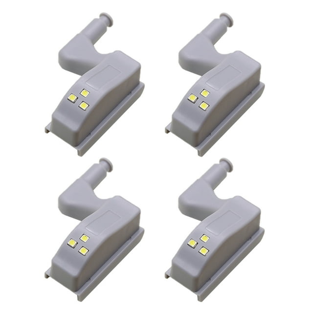MIANGASTORE 4 Pcs Charnière Lumineuse LED Multi-Usage pour Cuisine, Maison, Garde-Robes, Placard