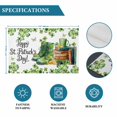 thumbnail image 6 of St. Patrick's Day Placemats Set of 4, Lucky Shamrocks Boots Books Green Plants Placemats for Dining Table, Place Mats for Kitchen Tabletop, Waterproof Wipeable Dining Table Mats Set, 6 of 9