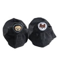 thumbnail image 2 of Womens Black No Show Socks, Embroidered Cute Animal Pet Face Mismatched Pair, Soft Breathable Cotton Hidden Socks for Sneakers & Loafers,Size Free Size, 2 of 2