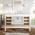 thumbnail image 6 of Eviva Aberdeen 60" Transitional White Single Bathroom Vanity with White Carrara Countertop, 6 of 7