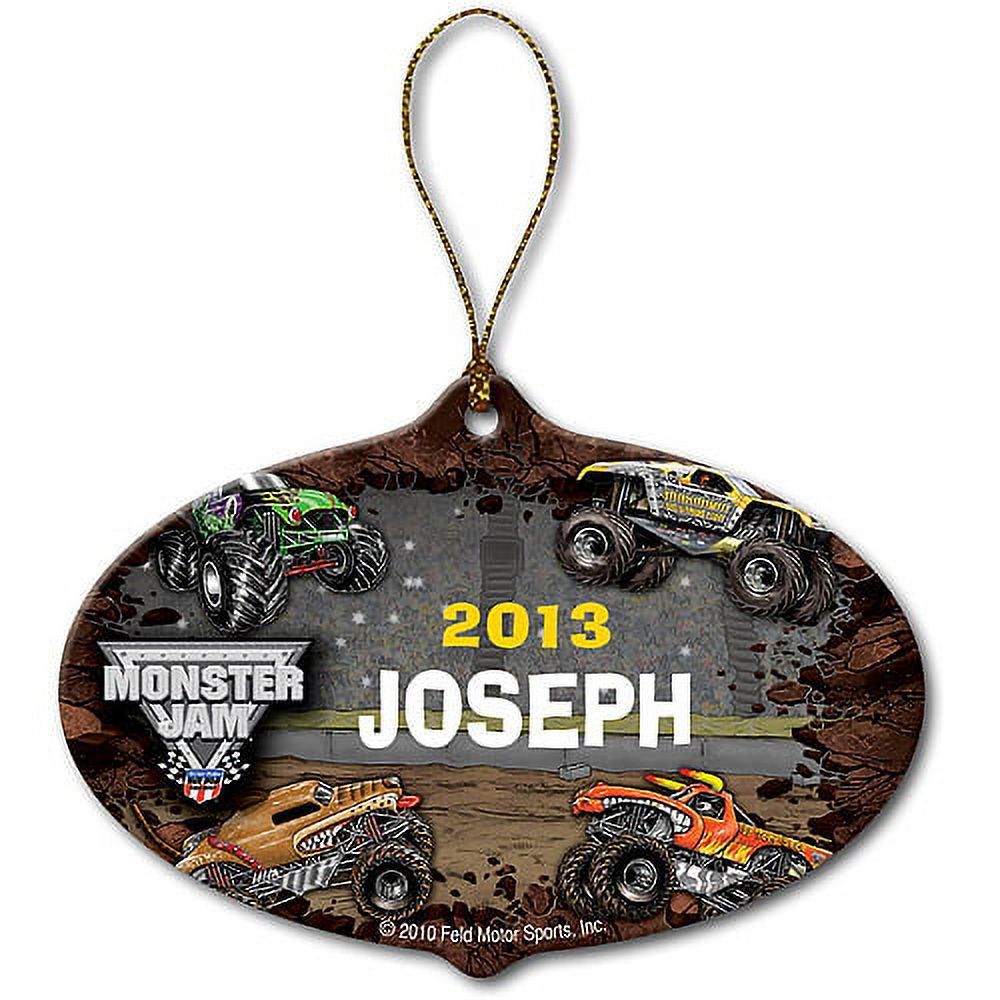 Personalized Monster Jam Stadium Christmas Ornament